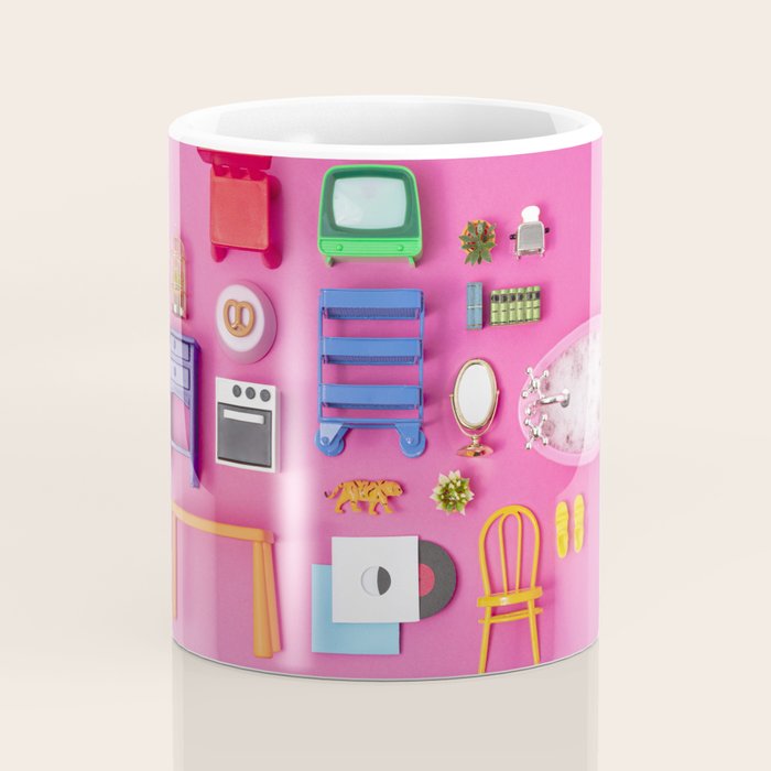 Dollhouse inventory / pink Coffee Mug Gallery Image 4