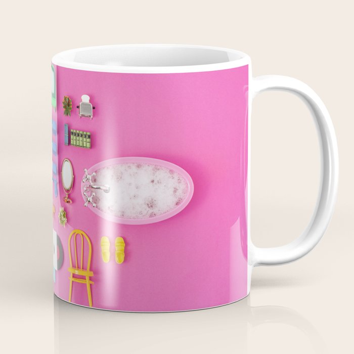 Dollhouse inventory / pink Coffee Mug
