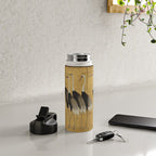 Red Crowned Cranes Vintage Japanese Nature Art Water Bottle Gallery Image 4