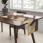 Red Crowned Cranes Vintage Japanese Nature Art Table Runner Gallery Image 2