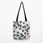 Silver Dollar Eucalyptus - Deep Cool Palette Tote Bag Gallery Image 2