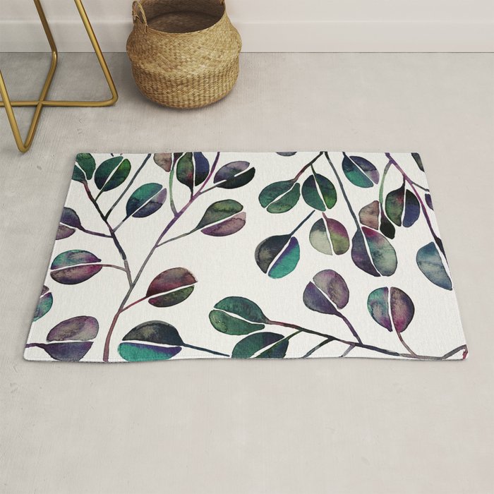 Silver Dollar Eucalyptus - Deep Cool Palette Rug Gallery Image 1