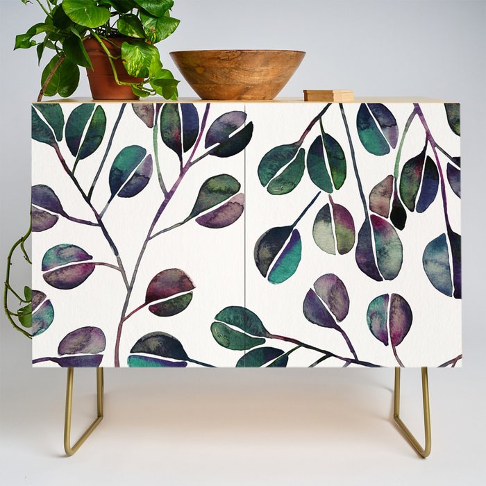 Silver Dollar Eucalyptus - Deep Cool Palette Credenza Gallery Image 1