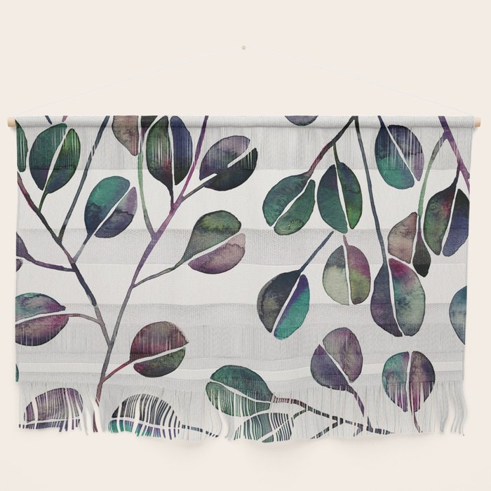 Silver Dollar Eucalyptus - Deep Cool Palette Wall Hanging Gallery Image 1