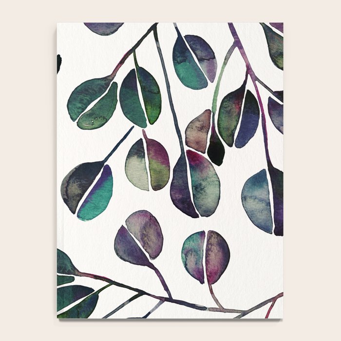 Silver Dollar Eucalyptus - Deep Cool Palette Notebook Gallery Image 4