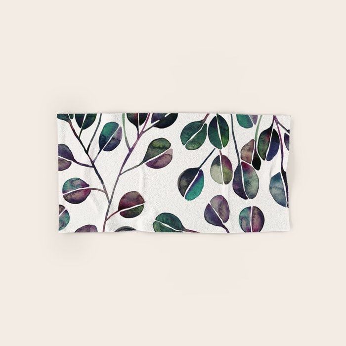 Silver Dollar Eucalyptus - Deep Cool Palette Towels Gallery Image 1