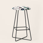 Silver Dollar Eucalyptus - Deep Cool Palette Stool Gallery Image 1