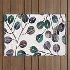 Silver Dollar Eucalyptus - Deep Cool Palette Outdoor Rug Gallery Image 1