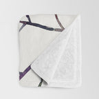 Silver Dollar Eucalyptus - Deep Cool Palette Throw Blanket Gallery Image 3