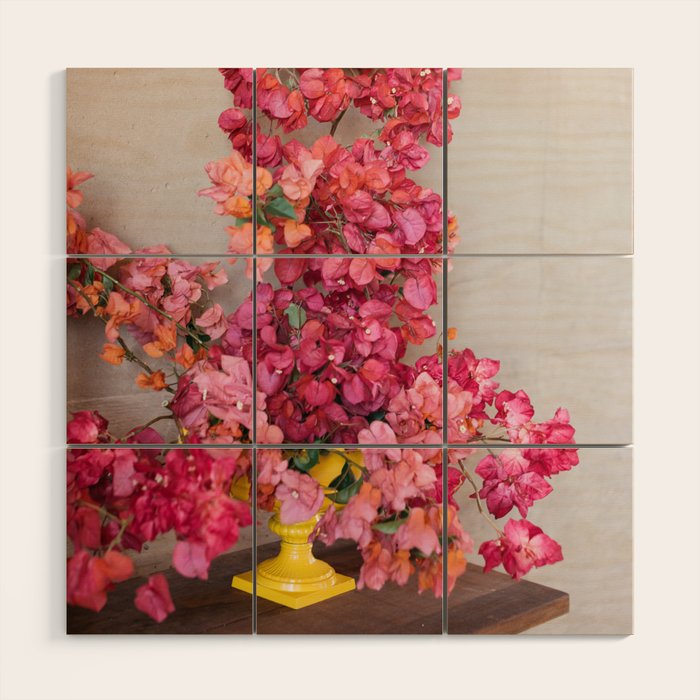 Blooming Mexico in a Vase Wood Wall Art Gallery Image 1