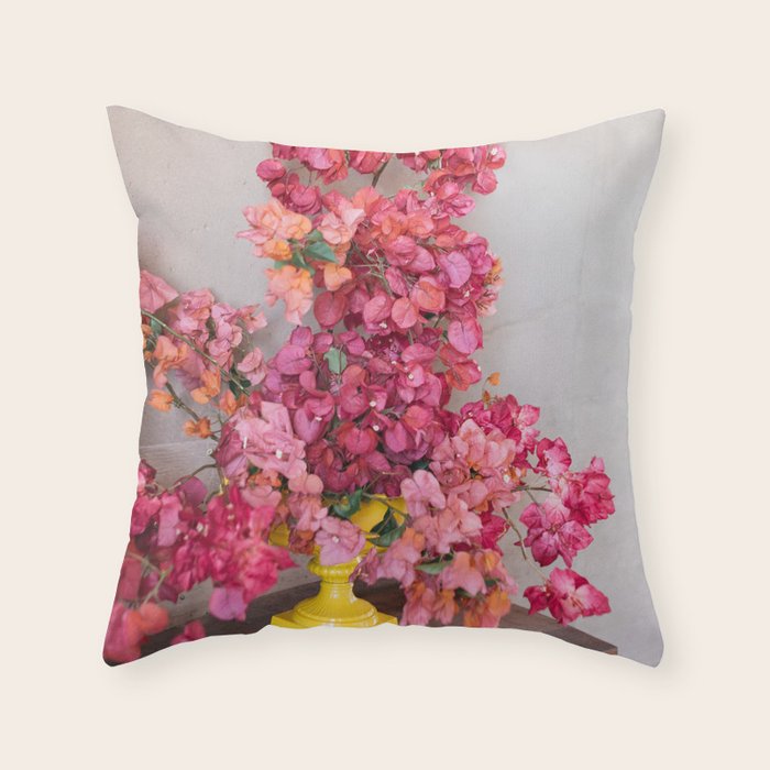 Blooming Mexico in a Vase Throw Pillow Gallery Image 1
