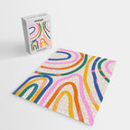 Whimsical Abstract Rainbows Lines Art Jigsaw Puzzle Gallery Image 2