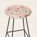Victorian Watercolor Ice Cream in Frame Stool Gallery Image 2