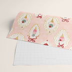 Victorian Watercolor Ice Cream in Frame Wrapping Paper Gallery Image 2