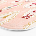 Victorian Watercolor Ice Cream in Frame Bath Mat Gallery Image 3