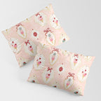 Victorian Watercolor Ice Cream in Frame Pillow Sham Gallery Image 3