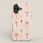 Victorian Watercolor Ice Cream in Frame iPhone Case Gallery Image 1