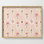 Victorian Watercolor Ice Cream in Frame Serving Tray Gallery Image 1