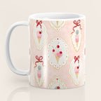 Victorian Watercolor Ice Cream in Frame Coffee Mug Gallery Image 3