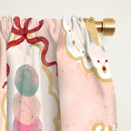 Victorian Watercolor Ice Cream in Frame Window Curtain Gallery Image 2