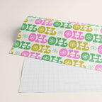 Ho Ho Ho - Pink and Green Wrapping Paper Gallery Image 2