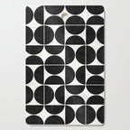 Mid-Century Modern Pattern No.3 - Black and White Cutting Board Gallery Image 1