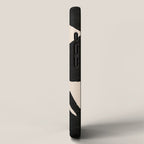 Abstract Mid-Century Modern Black and Beige Composition iPhone Case Gallery Image 2