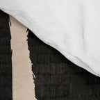 Abstract Mid-Century Modern Black and Beige Composition Comforter Gallery Image 4