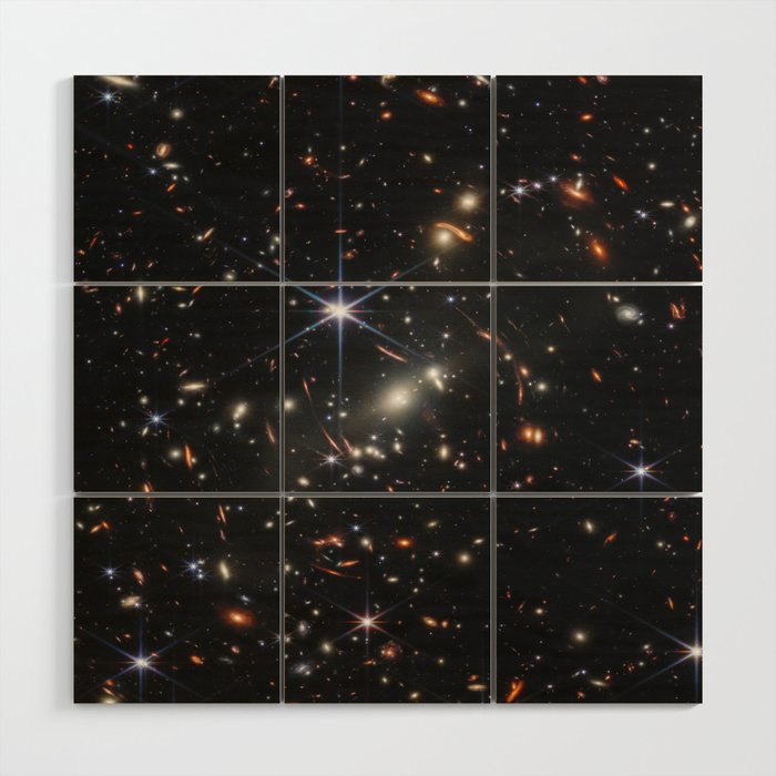 James Webb Space Telescope Deep Field Wood Wall Art Gallery Image 1