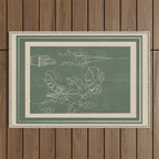 Minimal Window With Potted Plants 2 Outdoor Rug Gallery Image 1