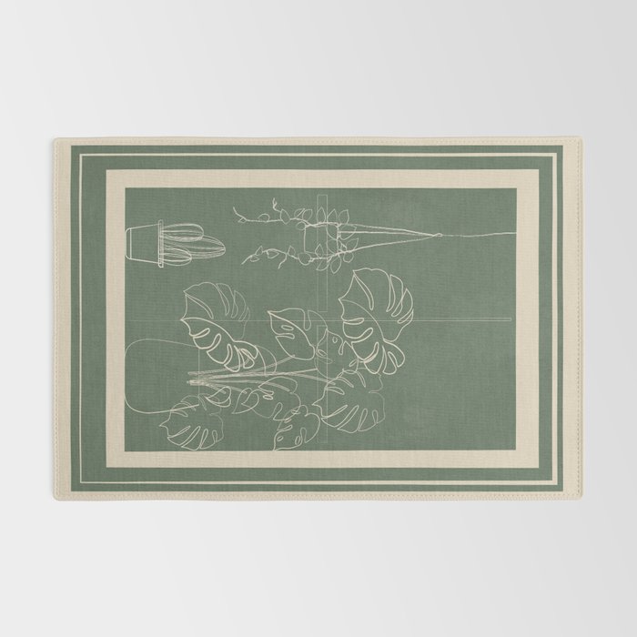 Minimal Window With Potted Plants 2 Rug Gallery Image 2