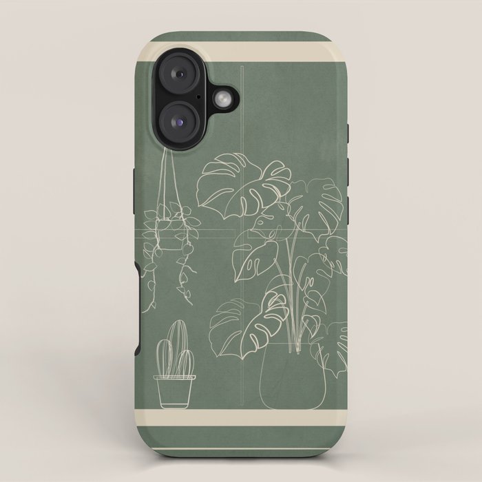 Minimal Window With Potted Plants 2 iPhone Case Gallery Image 1