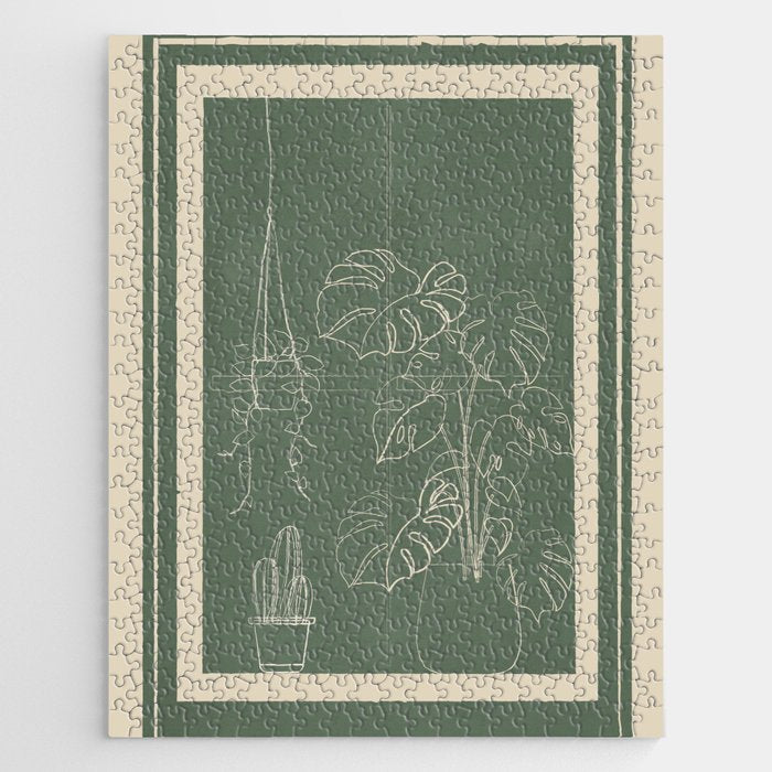 Minimal Window With Potted Plants 2 Jigsaw Puzzle Gallery Image 1