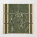 Minimal Window With Potted Plants 2 Wood Wall Art Gallery Image 1