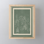 Minimal Window With Potted Plants 2 Mini Art Print Gallery Image 1