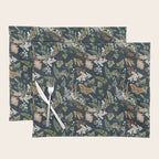 Bohemian leafy forest at night Placemat Gallery Image 1
