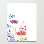 colorful wild flowers watercolor painting Notebook Gallery Image 4