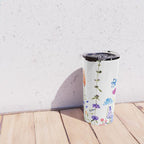 colorful wild flowers watercolor painting Travel Mug Gallery Image 4