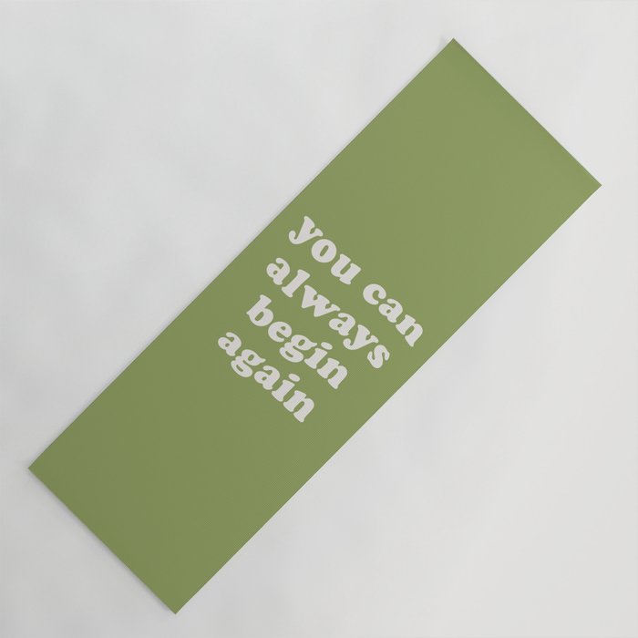 Begin Again Green Yoga Mat