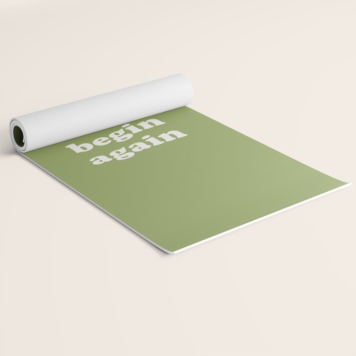 Begin Again Green Yoga Mat Gallery Image 2