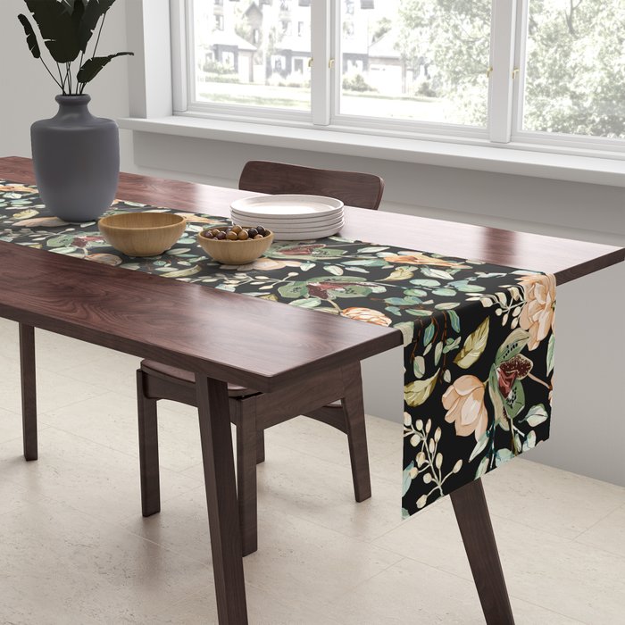 Lush colorful exotic garden C Table Runner Gallery Image 2