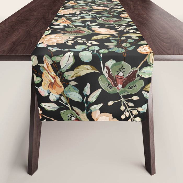 Lush colorful exotic garden C Table Runner Gallery Image 1