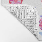 United We Grow - Vote | Floral in Red, Pink, & Blue Bath Mat Gallery Image 2