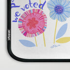 United We Grow - Vote | Floral in Red, Pink, & Blue Laptop Sleeve Gallery Image 3