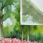 Colorful tulips field Wall Tapestry Gallery Image 3