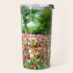 Colorful tulips field Travel Mug Gallery Image 2