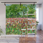 Colorful tulips field Wall Mural Gallery Image 1