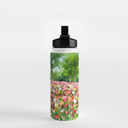 Colorful tulips field Water Bottle Gallery Image 2