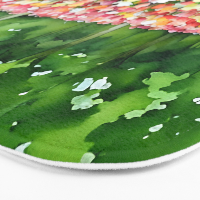 Colorful tulips field Bath Mat Gallery Image 3