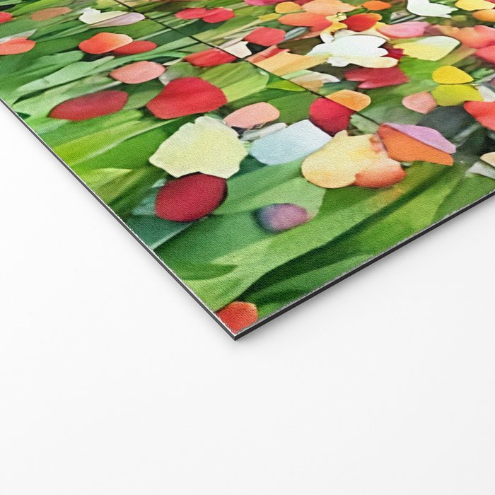 Colorful tulips field Welcome Mat Gallery Image 2